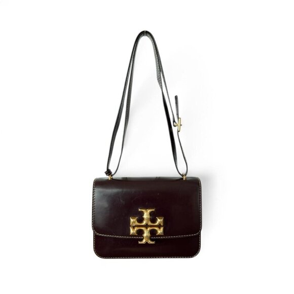 Tory Burch Eleanor Small Bag | Tempranillo Burgundy Leather Crossbody/Shoulder - Picture 1 of 7